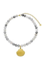 Bud To Rose - Marbella Necklace Brown/Gold - Perlų vėriniai - Pilka