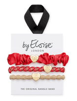 ByEloise - Valentine Hearts - Plaukų gumytė - Raudona