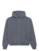 Prohibited - Oversized Zip-Hoodie - Džemperis - Pilka