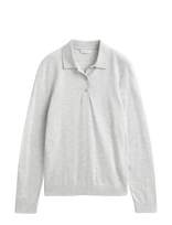 Gant - Reg Ls Seamless Polo - Marškinėliai ilgomis rankovėmis - Pilka