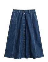 Gant - Flared Denim Skirt - Džinsinis sijonas - Mėlyna