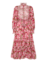 By Ti Mo - Cotton Slub Midi Dress - Iki kelių ir midi suknelės - Raudona
