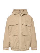 BOSS - Hooded Windbreaker - Vėjo striukė - Smėlio