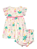 Billieblush - Dress+Bloomers Set - Suknelė trumpomis rankovėmis kūdikiui - Kreminė spalva