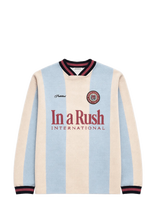 Prohibited - Overdrive Knit Trikot Blue - V formos iškirptės megztinis - Marga / raštuota