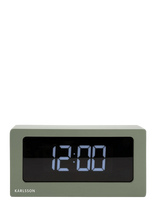 KARLSSON - Alarm Clock Boxed Led Jungle Green - Žadintuvas - Chaki spalva