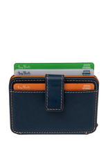 Tony Perotti - Furbo Evo Large With Banknote And Coin Compartment - Kortelių dėklas - Tamsiai mėlyna