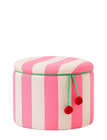 Kid's Concept - Pouffe Cylinder With Storage Pink - Pufas - Rožinė