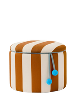 Kid's Concept - Pouffe Cylinder With Storage Brown - Pufas - Ruda
