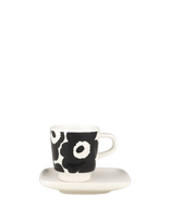 Marimekko Home - Unikko Espresso Cup+Saucer - Espreso puodelis - Balta