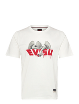 Evisu - Angel & Aerosol Spray Paint Printed Ss Tee - Marškinėliai trumpomis rankovėmis - Balta