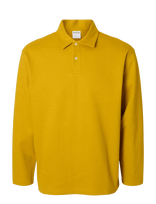 Selected - Slhrelaxhenry Ls Polo - Polo marškinėliai ilgomis rankovėmis - Geltona