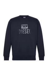 Diesel - S-Gir-Crewneck Tone On Tone Felpa - Megztinis - Tamsiai mėlyna