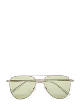 Le Specs - The Duke - Aviator stiliaus akiniai nuo saulės - Sidabro