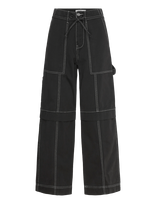 Day Birger Et Mikkelsen - Scott - Canvas Twill - Plačios kelnės - Juoda
