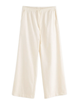 Lindex - Wide Trousers With Elastic Waist - Plačios kelnės - Kreminė spalva