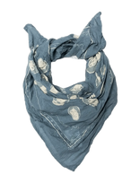 Nudie Jeans - Ingrid Bandana Og Line Up Blue - Lengvas šalikas - Mėlyna