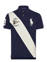 Polo Ralph Lauren - Custom Slim Fit Big Pony Mesh Polo Shirt - Marškinėliai trumpomis rankovėmis - Tamsiai mėlyna