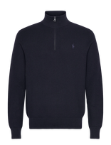 Polo Ralph Lauren - 32/2 Cotton-Sweater-Half Zip - Megztinis su užtrauktuku - Tamsiai mėlyna