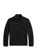 Polo Ralph Lauren - 40/1 Dbl Knit Jacq-Knt-Pullover - Megztinis su užtrauktuku - Juoda