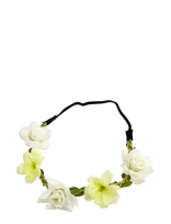 Pipol's Bazaar - Flower Tiara Whiteyellow - Galvos juosta - Geltona