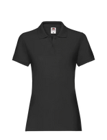Fruit Of The Loom - Ladies Premium Polo - Polo marškinėliai - Juoda