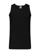 Fruit Of The Loom - Valueweight Athletic Vest - Marškinėliai be rankovių - Juoda