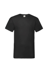 Fruit Of The Loom - Valueweight V-Neck T - Marškinėliai trumpomis rankovėmis - Juoda