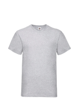 Fruit Of The Loom - Valueweight V-Neck T - Marškinėliai trumpomis rankovėmis - Pilka