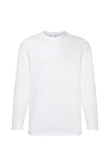 Fruit Of The Loom - Valueweight Long Sleeve T - Marškinėliai ilgomis rankovėmis - Balta