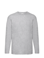 Fruit Of The Loom - Valueweight Long Sleeve T - Marškinėliai ilgomis rankovėmis - Pilka
