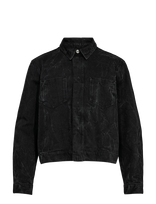 HAN Kjøbenhavn - Denim Overshirt - Džinsinis švarkas be pamušalo - Juoda