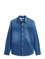 Tommy Jeans - Tjm Denim Regular Fit Shirt Ext - Džinsiniai marškiniai - Mėlyna