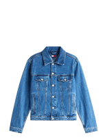 Tommy Jeans - Ryan Rglr Trckr Jckt Ext Ci8132 - Džinsinis švarkas be pamušalo - Mėlyna