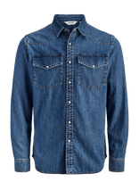 Jack & Jones - Jjewestern Jjshirt At 187 Noos - Džinsiniai marškiniai - Mėlyna