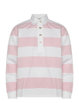 Ganni - Polo Mauve Chalk - Marškinėliai ilgomis rankovėmis - Rožinė