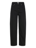 GANNI - Rigid Denim Stary - Tiesaus kirpimo džinsai - Juoda