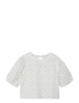 LMTD - Nlfheersa Ss Crop Top - Palaidinės ir tunikos - Kreminė spalva
