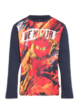 Lego Wear - Lego® Ninjago® T-Shirt L/S - Lwtaffy 702 - Ilgarankoviai marškiniai - Tamsiai mėlyna