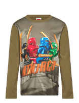 Lego Wear - Lwtaj 101 - T-Shirt L/S - Ilgarankoviai marškiniai - Chaki spalva