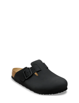 Birkenstock - Boston Wb Lenb Black - Mulai ir klumpės - Juoda