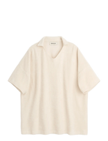 Bongusta - Naram Collar Tee - Marškinėliai trumpomis rankovėmis - Kreminė spalva