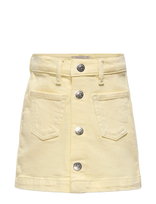 Kids Only - Kmgamazing Col Skirt Tai Dnm - Džinsinis sijonas - Geltona