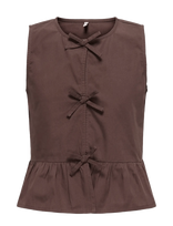 Kids Only - Kogclara Life Sl Bow Shirt Wvn - Palaidinės ir tunikos - Ruda