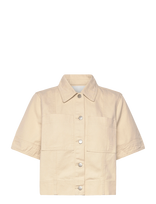 ROUGE EDIT - Rouharper 2/4 Denim Shirt - Džinsiniai marškiniai - Kreminė spalva
