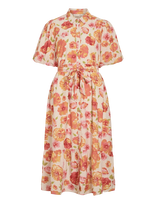 Vila - Vialinia Sol 2/4 Midi Shirt Dress/Ln - Iki kelių ir midi suknelės - Balta