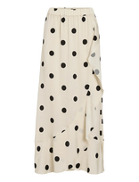Vila - Viclaire Hw Flounch Ankle Skirt Ro - Sujuosiamas sijonas - Juoda