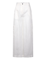 Copenhagen Muse - Cmnatuli-Pants - Plačios kelnės - Balta