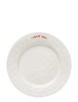 Anna + Nina - I Love You Breakfast Plate - Maža lėkštė - Balta