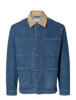 Selected - Slhregular-Landon M Blue Denim Jacket - Džinsinis švarkas be pamušalo - Mėlyna